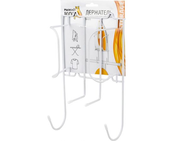 Держатель для утюга и гладильной доски Рыжий кот W4973 настенный, 17х11х30 см 102844 – изображение 3