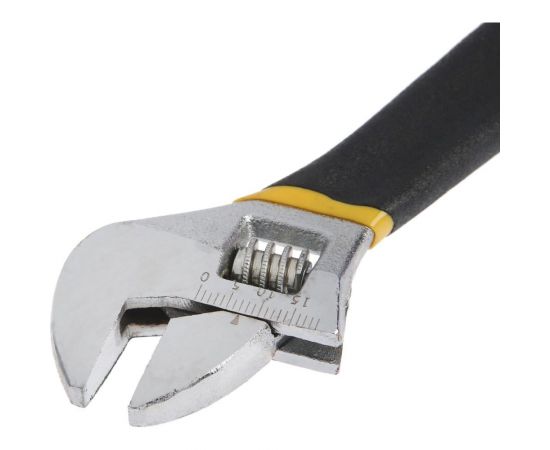 Разводной ключ ТУНДРА обрезиненная рукоятка, 150 мм 1647011 – изображение 3