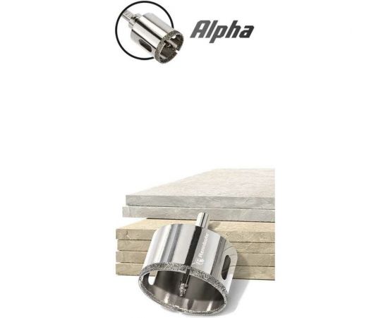 Коронка алмазная с центрирующим сверлом по керамограниту и керамике 30 мм RENNBOHR 676230 – изображение 3