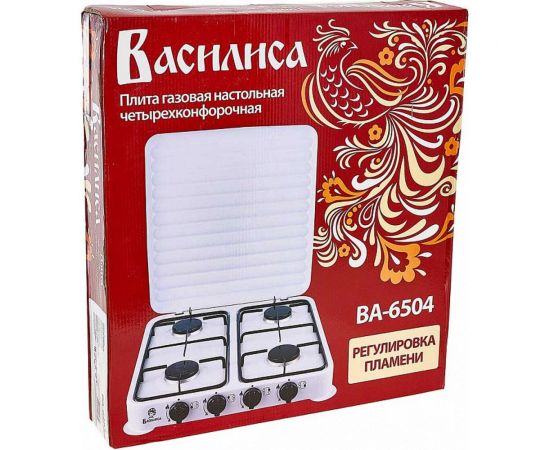 Газовая плита ВАСИЛИСА ВА-6504 белая Р1-00006919 – изображение 3