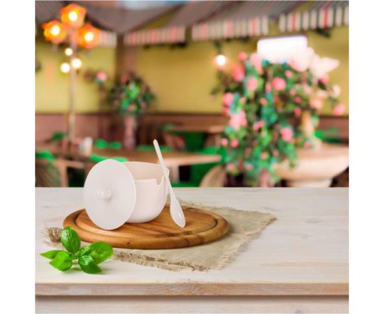 Сахарница ЗПИ «Альтернатива» Джелли 0.40 л, с ложкой, бежевый М8296 – изображение 4