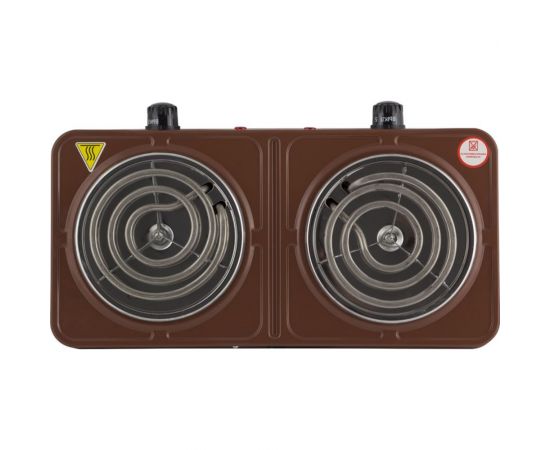 Электроплитка Матрёна МА-062, коричневый, ТЭН, 2 конфорки 006058 – изображение 4