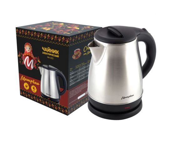 Электрический чайник Матрёна MA-003 1,7 л стальной 005410 – изображение 5