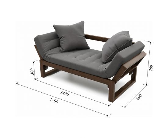 Кушетка Arsko Амбер орех/Ultra Grey 80425909 – изображение 6