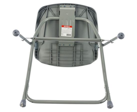 Складной стул для дома и офиса BRABIX Golf CF-002 серый каркас, пластик серый, 531564 – изображение 6
