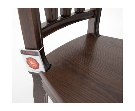 Стул AURORA кабриоль, жесткий, орех темный 2 шт в упаковке 100377 – изображение 9