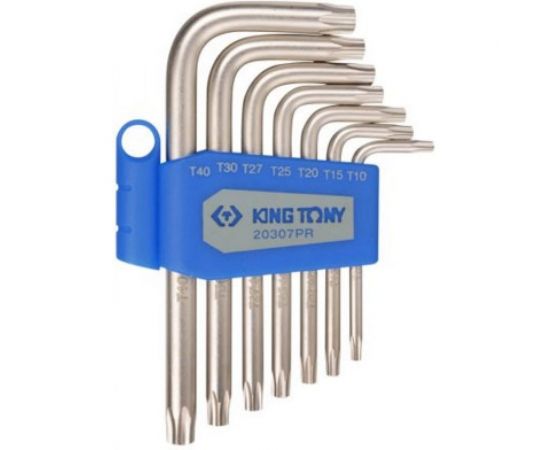 Набор Г-образных ключей (TORX, T10-T40, 7 предметов) KING TONY 20307PR 