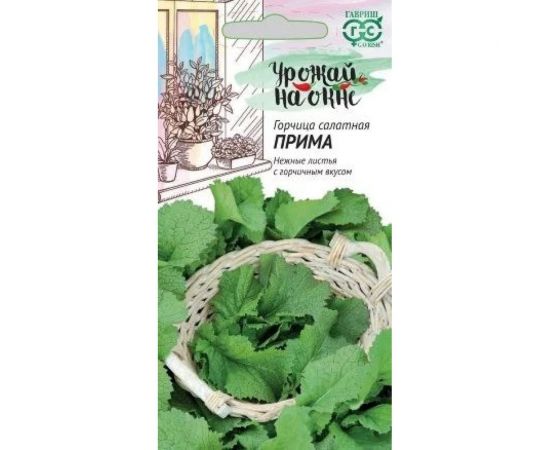 Горчица листовая ГАВРИШ Прима 1 г Урожай на окне 10002211 