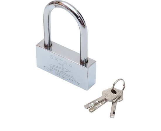 Навесной замок с высокой дужкой СКОБЯНОЙ стальной, 30 мм 008541 