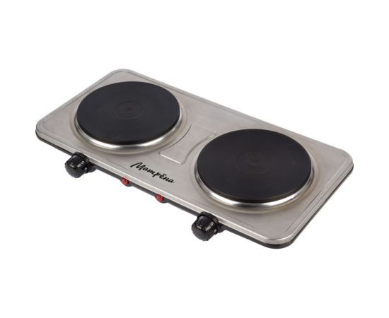 Электроплитка Матрёна МА-063 сталь, блин, 2 конфорка 101248 