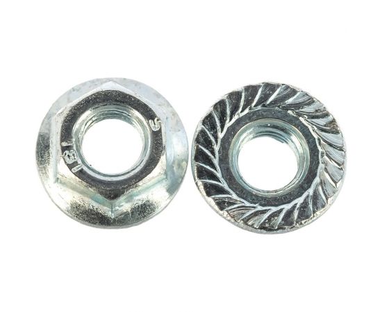 Шестигранные гайки с фланцем Профикреп 6923 Zn, пакет, М5 12 шт 112999 – изображение 2
