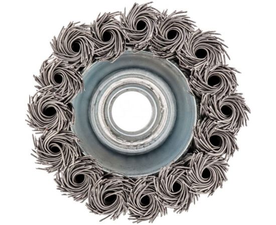 Щетка чашка (65 мм; М14; крученая проволока 0.5 мм) для УШМ СИБРТЕХ 746207 – изображение 2