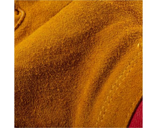 Защитные спилковые комбинированные перчатки ООО Комус желтые 971990 – изображение 2