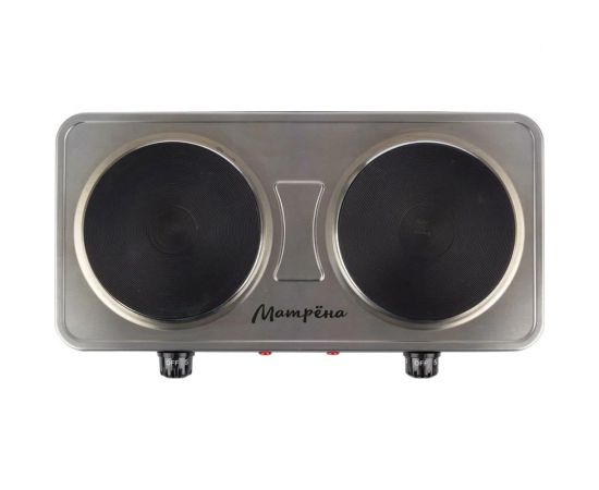 Электроплитка Матрёна МА-063 сталь, блин, 2 конфорка 101248 – изображение 3