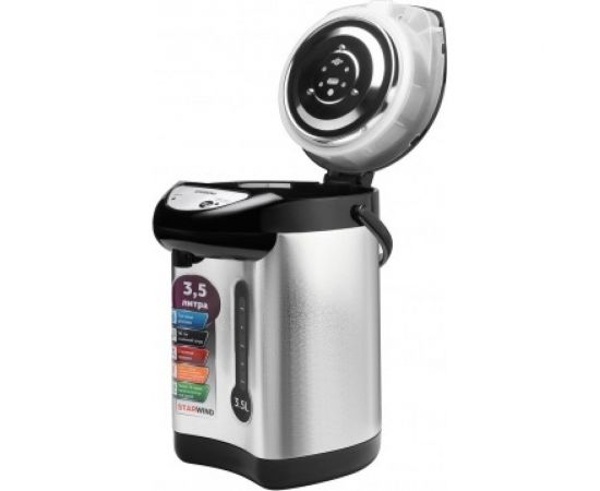 Термопот Starwind STP2830 3.5 л, 750 Вт, серебристый/черный, 1 шт в упаковке 1517268 – изображение 3