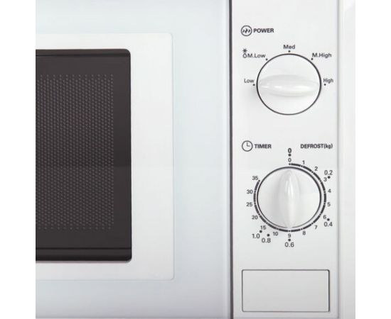 Микроволновая печь SONNEN MW2070B-5MW 20 л, 700 Вт, таймер, механическое управление, белая 454654 – изображение 4