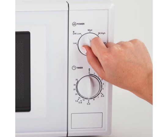 Микроволновая печь SONNEN MW2070B-5MW 20 л, 700 Вт, таймер, механическое управление, белая 454654 – изображение 5