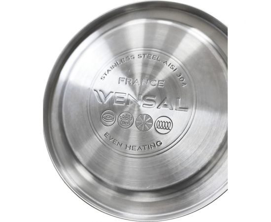 Чайник со свистком VENSAL Vanille 3.0 л, ручка из нержавеющей стали и силикона VS3005 – изображение 8