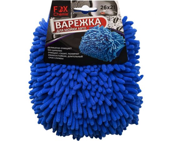 Рукавица для мойки автомобиля Fox Chemie из микрофибры LMF34 