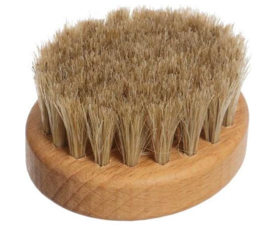 Щётка для чистки корнеплодов/овощей YOZHIK колодка из бука, пропитанного воском, натуральный конский волос, 70x60x16 мм, 42 пучка Y/ХО/070 