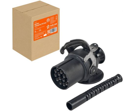 Вилка прицепа/тягача Airline 24 В, 15 контактов, пластик ATE-44 