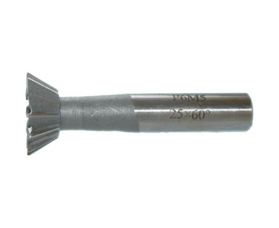 Фреза для пазов ласточкин хвост (25x67x10x12 мм, 60°, Р6АМ5, ц/х, прямой конус) CNIC 27326 