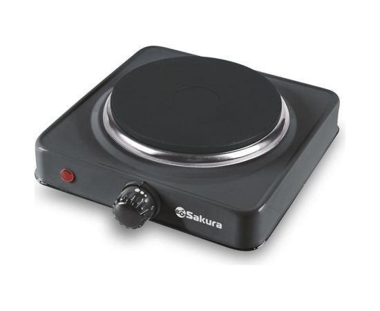 Электрическая плитка Sakura ПЭ-09В 1500 Вт, 185 мм, 1 конфорка/диск, черный РТ-00042656 