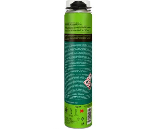 Пистолетная монтажная пена LEX полиуретановая 65, 750 мл 10224 – изображение 2