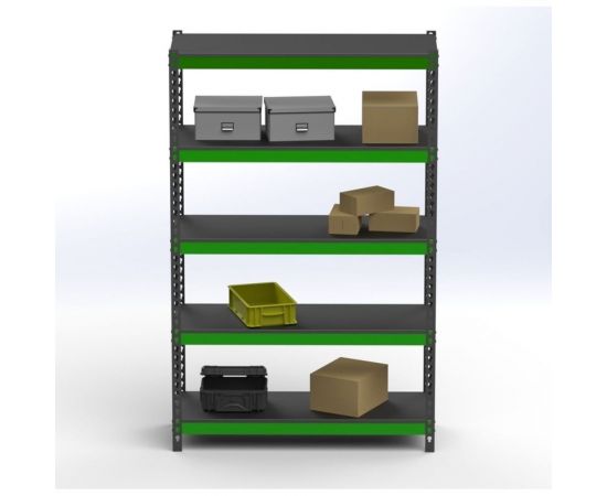 Стеллаж ООО Металекс Metalex HARD 2200x1000x400 5 полок SHDV221040 – изображение 2