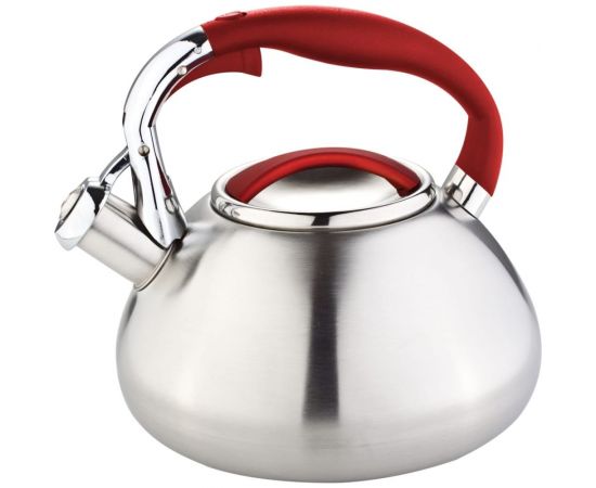 Металлический чайник Rainstahl со свистком 3 л RS\WK - 7602-30/4 цвета ручек, 3-х шаговое капсульное дно х12 7602-30RS\WK – изображение 2
