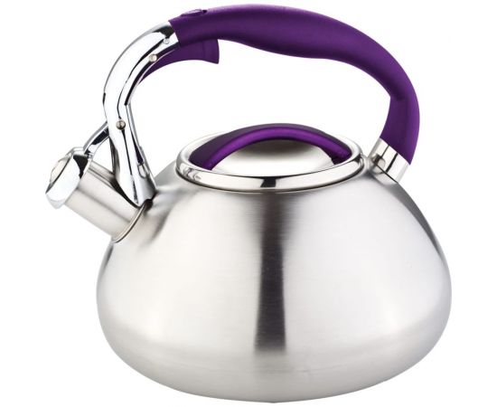 Металлический чайник Rainstahl со свистком 3 л RS\WK - 7602-30/4 цвета ручек, 3-х шаговое капсульное дно х12 7602-30RS\WK – изображение 3