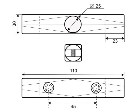 Соединитель 3-х труб крестом Palladium JF-17 BH CP 115815 – изображение 4