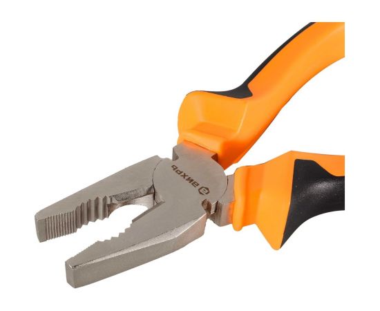 Плоскогубцы 180мм никелированные, двухкомпонентные рукоятки Вихрь 73/6/3/7 – изображение 6