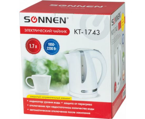 Чайник SONNEN KT-1743 453414 – изображение 7