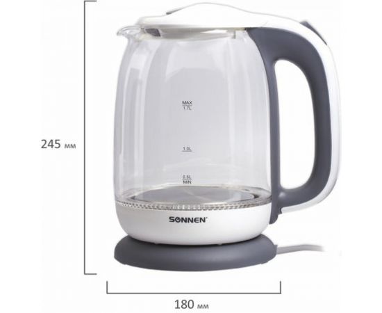 Чайник SONNEN KT-1792 1.7л, 2200 Вт 454348 – изображение 8