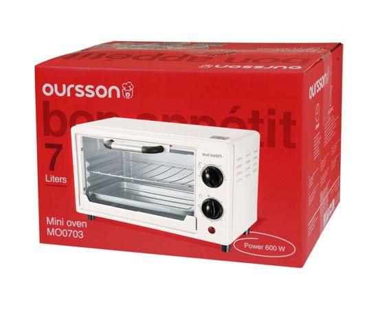 Мини-духовка OURSSON белая MO0702/WH – изображение 9