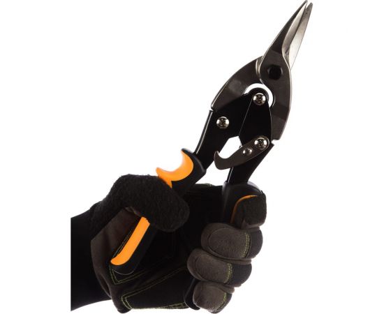 Ножницы по металлу 250 мм, прямой рез, двухкомпонентные рукоятки Вихрь 73/10/8/1 – изображение 9