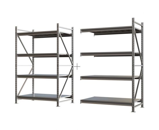 Система хранения IRONMEBEL optimus pro h-2000 zn, 4 яруса, 2600x800 мм, M-ССГР2000ОЦ2600800+ 