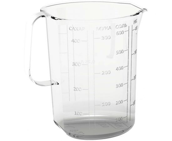 Мерная кружка Бытпласт 0.5 л, бесцветный 437210101 