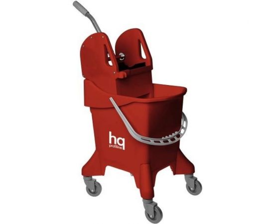 Одноведерная тележка HQ profiline с универсальным отжимом, красная, 31 л 74621 