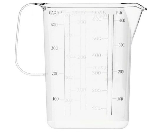 Мерная кружка Бытпласт 0.5 л, бесцветный 437210101 – изображение 2