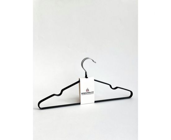Вешалки-плечики Вешалки.ру набор 10 шт., 0.4, черный Набор вешалок 0,4-10 шт. черный – изображение 2