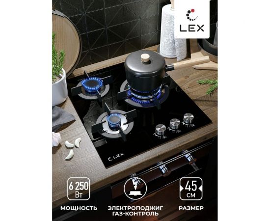 Встраиваемая варочная панель Lex GVG 430 BL CHAO000189 – изображение 3