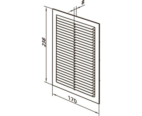 Решетка seria2 wood light Zernberg 2417 10226921 – изображение 3