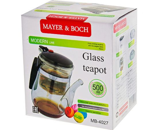 Заварочный чайник MAYER&BOCH 500 мл 4027 MB (х24) – изображение 3