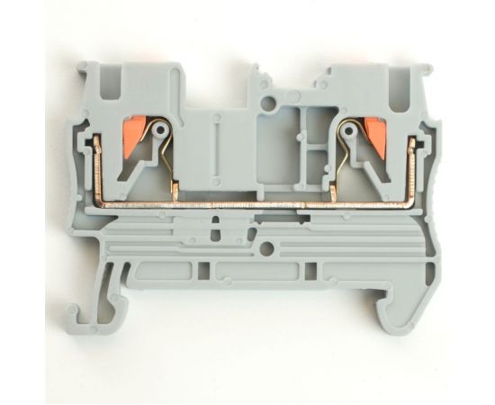 2-проводной проходной пружинный зажим STEKKER зни - 2,5 ,jxb pt 2,5, серый ld572-1-25, 100шт в упаковке 49241 – изображение 3