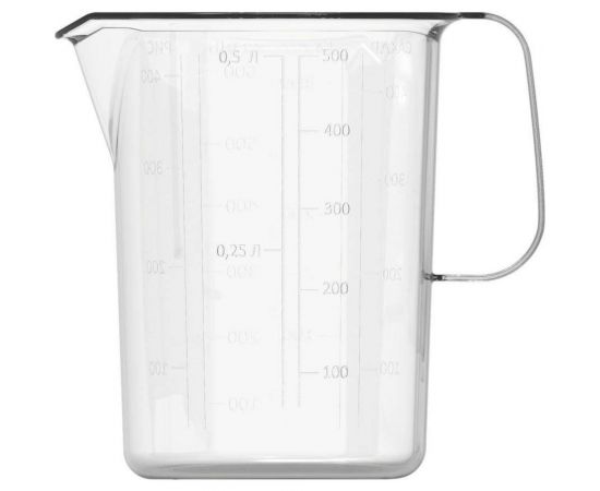 Мерная кружка Бытпласт 0.5 л, бесцветный 437210101 – изображение 3