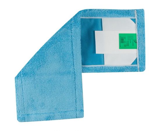 Плоский моп NV микрофибра, 40 см, синий, крепление карман и ухо MF-M-40-B/C – изображение 4