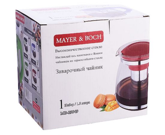Заварочный чайник MAYER&BOCH 1.5 л 29949 MB (х24) – изображение 4