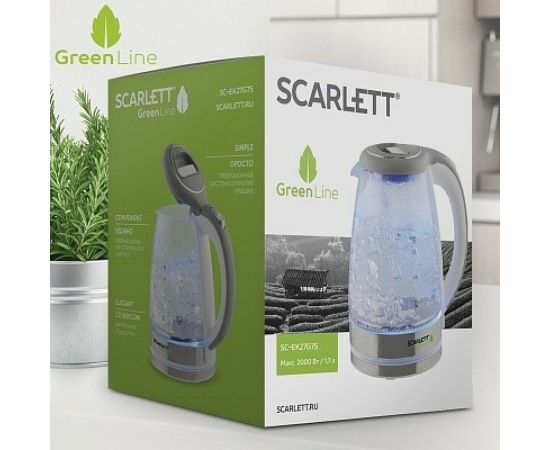 Электрический чайник Scarlett 1750-2000 Вт, 1.7 л SC-EK27G75 – изображение 4